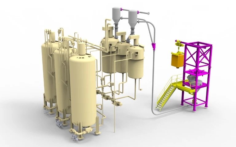 Big Bag Boşaltma ve Pnömatik Taşıma Sistemi Sevkiyatı Yapıldı.